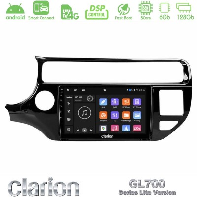 Clarion GL700 Lite Series 8Core Android ClarionOS 6+128GB Kia Rio 2015-2017 Navigation Multimedia Tablet 9" Με Carplay & Android