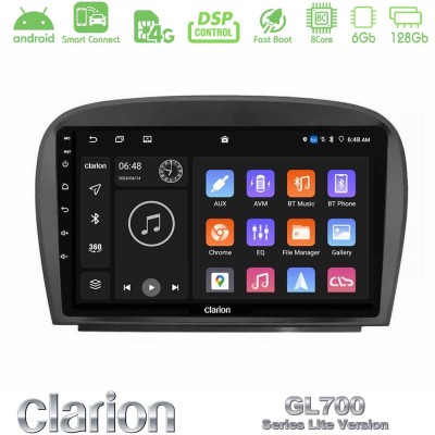 Clarion GL700 Lite Series 8Core Android ClarionOS 6+128GB Mercedes SL Class 2005-2011 Navigation Multimedia Tablet 9" Με Carplay