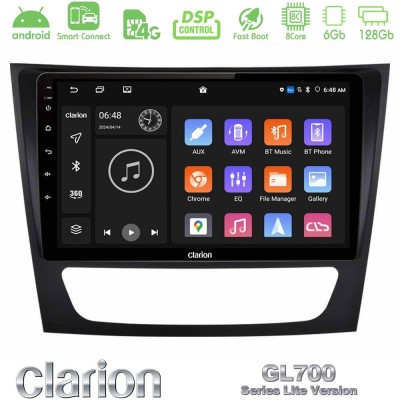 Clarion GL700 Lite Series 8Core Android ClarionOS 6+128GB Mercedes E Class / CLS Class Navigation Multimedia Tablet 9" Με Carpla
