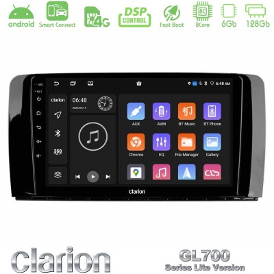 Clarion GL700 Lite Series 8Core Android ClarionOS 6+128GB Mercedes R Class Navigation Multimedia Tablet 9" Με Carplay & Android 