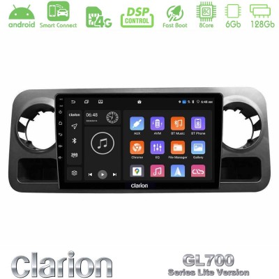 Clarion GL700 Lite Series 8Core Android ClarionOS 6+128GB Mercedes Sprinter W907 Navigation Multimedia Tablet 10" Με Carplay & A