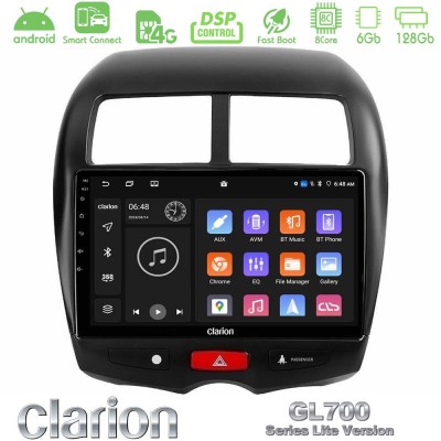 Clarion GL700 Lite Series 8Core Android ClarionOS 6+128GB Mitsubishi ASX Navigation Multimedia Tablet 10" Με Carplay & Android A