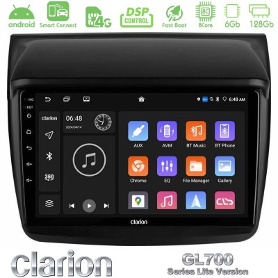 Clarion GL700 Lite Series 8Core Android ClarionOS 6+128GB Mitsubishi L200 Navigation Multimedia Tablet 9" Με Carplay & Android A