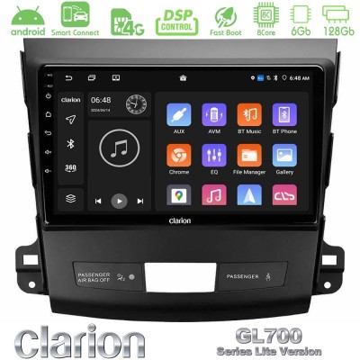 Clarion GL700 Lite Series 8Core Android ClarionOS 6+128GB Mitsubishi Outlander/Citroen C-Crosser/Peugeot 4007 Navigation Multime