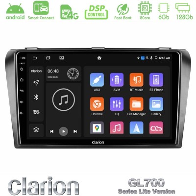 Clarion GL700 Lite Series 8Core Android ClarionOS 6+128GB Mazda 3 2004-2009 Navigation Multimedia Tablet 9" Με Carplay & Android