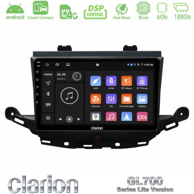 Clarion GL700 Lite Series 8Core Android ClarionOS 6+128GB Opel Astra K 2015-2019 Navigation Multimedia Tablet 9" Με Carplay & An