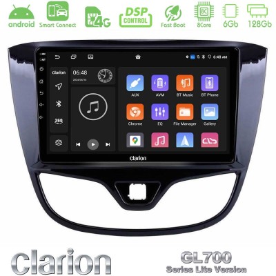 Clarion GL700 Lite Series 8Core Android ClarionOS 6+128GB Opel Karl 2017-2019 Navigation Multimedia Tablet 9" Με Carplay & Andro