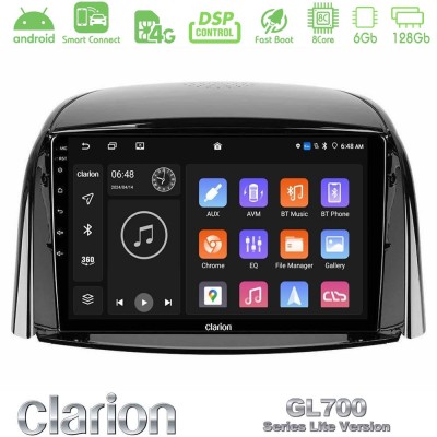 Clarion GL700 Lite Series 8Core Android ClarionOS 6+128GB Renault Koleos 2007-2015 Navigation Multimedia Tablet 9" Με Carplay & 