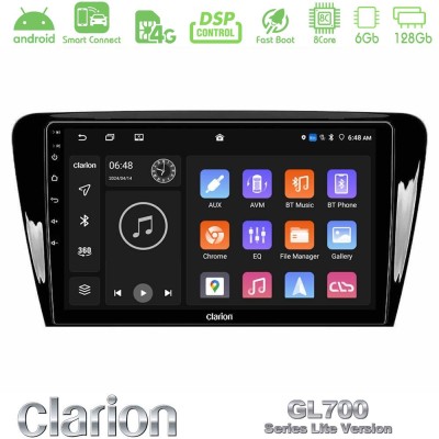 Clarion GL700 Lite Series 8Core Android ClarionOS 6+128GB Skoda Octavia 7 Navigation Multimedia Tablet 10" Με Carplay & Android 