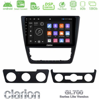 Clarion GL700 Lite Series 8Core Android ClarionOS 6+128GB Skoda Yeti 2009- Navigation Multimedia Tablet 10" Με Carplay & Android