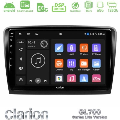 Clarion GL700 Lite Series 8Core Android ClarionOS 6+128GB Skoda Superb 2008-2015 Navigation Multimedia Tablet 10" Με Carplay & A