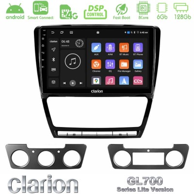 Clarion GL700 Lite Series 8Core Android ClarionOS 6+128GB Skoda Octavia 5 Navigation Multimedia Tablet 10" Με Carplay & Android 