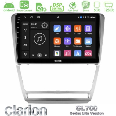 Clarion GL700 Lite Series 8Core Android ClarionOS 6+128GB Skoda Octavia 5 Navigation Multimedia Tablet 10" Με Carplay & Android 