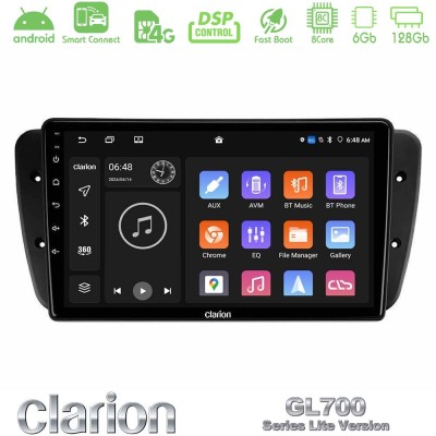 Clarion GL700 Lite Series 8Core Android ClarionOS 6+128GB Seat Ibiza 2008-2012 Navigation Multimedia Tablet 9" Με Carplay & Andr