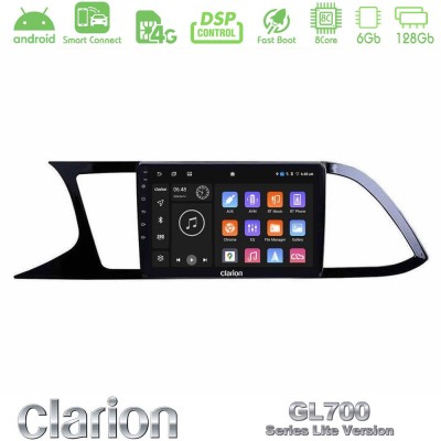 Clarion GL700 Lite Series 8Core Android ClarionOS 6+128GB Seat Leon 2013 – 2019 Navigation Multimedia Tablet 9" Με Carplay & And