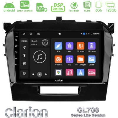 Clarion GL700 Lite Series 8Core Android ClarionOS 6+128GB Suzuki Vitara 2015-2024 Navigation Multimedia Tablet 9" Με Carplay & A