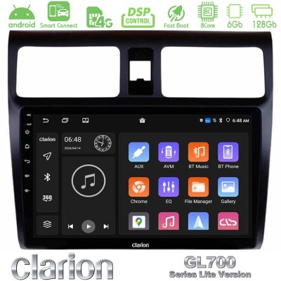 Clarion GL700 Lite Series 8Core Android ClarionOS 6+128GB Suzuki Swift 2005-2010 Navigation Multimedia Tablet 10" Με Carplay & A