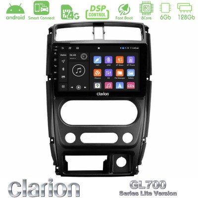 Clarion GL700 Lite Series 8Core Android ClarionOS 6+128GB Suzuki Jimny 2007-2017 Navigation Multimedia Tablet 9" Με Carplay & An