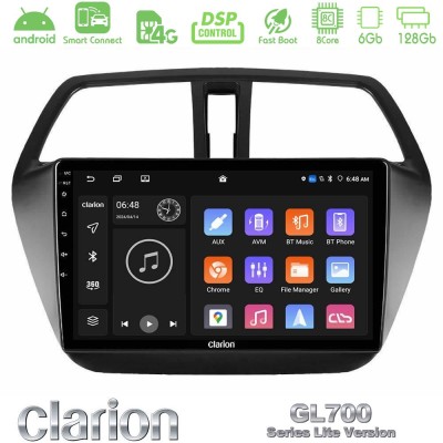 Clarion GL700 Lite Series 8Core Android ClarionOS 6+128GB Suzuki SX4 S-Cross Navigation Multimedia Tablet 9" Με Carplay & Androi