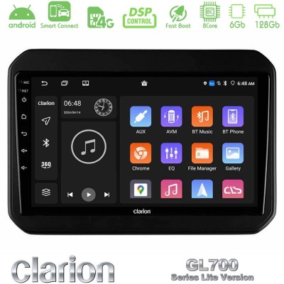 Clarion GL700 Lite Series 8Core Android ClarionOS 6+128GB Suzuki Ignis Navigation Multimedia Tablet 9" Με Carplay & Android Auto