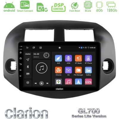 Clarion GL700 Lite Series 8Core Android ClarionOS 6+128GB Toyota Rav4 2006-2012 Navigation Multimedia Tablet 10" Με Carplay & An