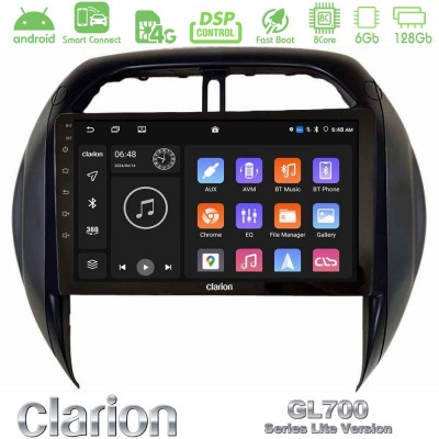 Clarion GL700 Lite Series 8Core Android ClarionOS 6+128GB Toyota RAV4 2001-2005 (Auto A/C) Navigation Multimedia Tablet 9" Με Ca