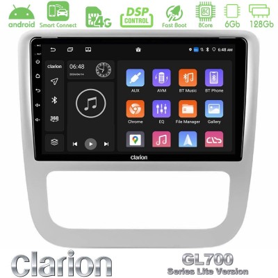 Clarion GL700 Lite Series 8Core Android ClarionOS 6+128GB VW Scirocco / Eos Navigation Multimedia Tablet 9" Με Carplay & Android