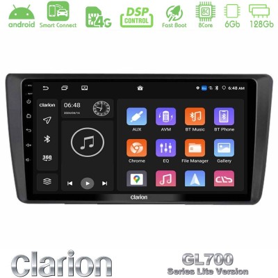 Clarion GL700 Lite Series Skoda Octavia 2004-2012 8Core Android ClarionOS 6+128GB Navigation Multimedia Tablet 9" Με Carplay & A