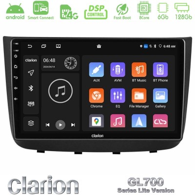 Clarion GL700 Lite Series Mercedes Vito/Viano 2003-2006 8Core Android ClarionOS 6+128GB Navigation Multimedia Tablet 10" Με Carp