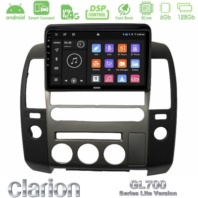 Clarion GL700 Lite Series 8Core Android ClarionOS 6+128GB Nissan Navara D40 2006-2012 (με εργ.οθόνη) Navigation Multimedia Table