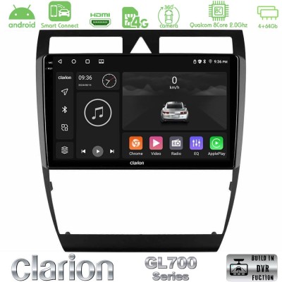 Clarion GL700 Series 8Core Android ClarionOS 4+64GB Audi A6 (C5) 1997-2004 Navigation Multimedia Tablet 9" Με Carplay & Android 