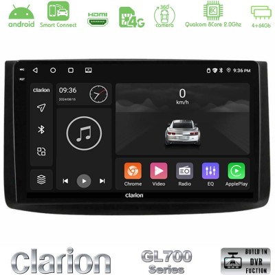 Clarion GL700 Series 8Core Android ClarionOS 4+64GB Chevrolet Aveo 2006-2010 Navigation Multimedia Tablet 9" Με Carplay & Androi