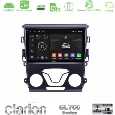 Clarion GL700 Series 8Core Android ClarionOS 4+64GB Ford Mondeo 2014-2017 Navigation Multimedia Tablet 9" Με Carplay & Android A