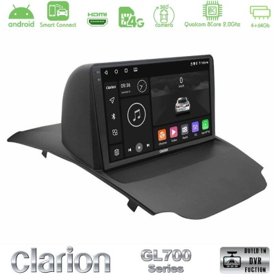 Clarion GL700 Series 8Core Android ClarionOS 4+64GB Ford Ecosport 2014-2017 Navigation Multimedia Tablet 9" Με Carplay & Android