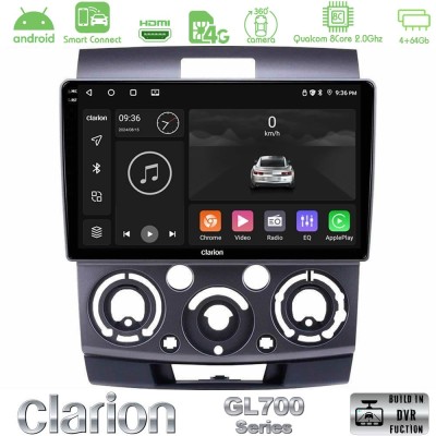 Clarion GL700 Series 8Core Android ClarionOS 4+64GB Ford Ranger/Mazda BT50 Navigation Multimedia Tablet 9" Με Carplay & Android 