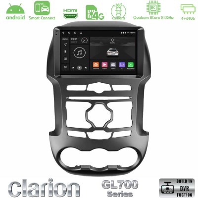 Clarion GL700 Series 8Core Android ClarionOS 4+64GB Ford Ranger 2012-2016 Navigation Multimedia Tablet 9" Με Carplay & Android A
