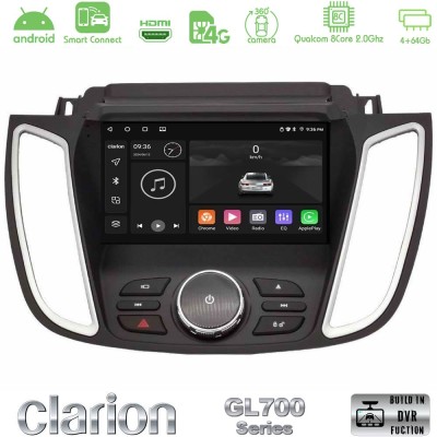 Clarion GL700 Series 8Core Android ClarionOS 4+64GB Ford Kuga/C-Max 2013-2019 Navigation Multimedia Tablet 9" Με Carplay & Andro