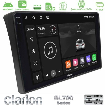 Clarion GL700 Series 8Core Android ClarionOS 4+64GB Fiat Ducato/Citroen Jumper/Peugeot Boxer Navigation Multimedia Tablet 9" Με 