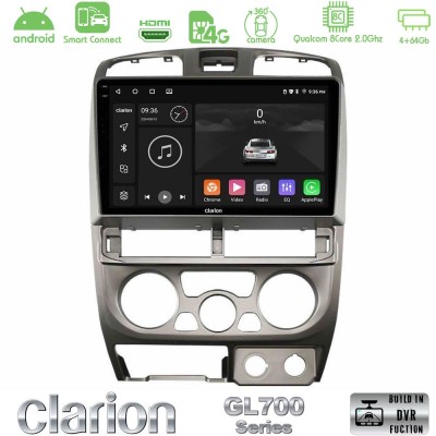 Clarion GL700 Series 8Core Android ClarionOS 4+64GB Isuzu D-Max 2004-2006 Navigation Multimedia Tablet 9" Με Carplay & Android A