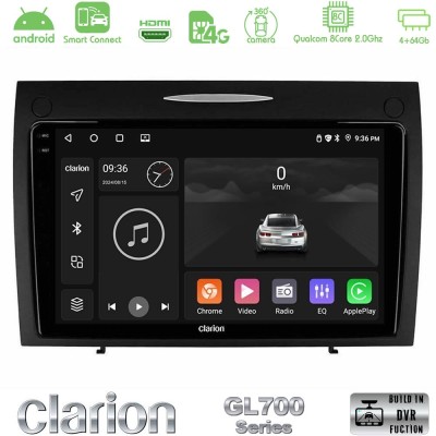 Clarion GL700 Series 8Core Android ClarionOS 4+64GB Mercedes SLK Class Navigation Multimedia Tablet 9" Με Carplay & Android Auto