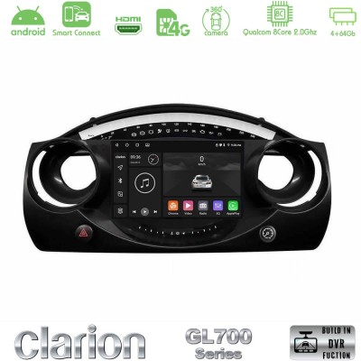Clarion GL700 Series 8Core Android ClarionOS 4+64GB Mini Cooper R50 Navigation Multimedia Tablet 9" Με Carplay & Android Auto