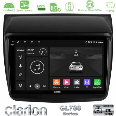 Clarion GL700 Series 8Core Android ClarionOS 4+64GB Mitsubishi L200 Navigation Multimedia Tablet 9" Με Carplay & Android Auto