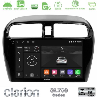 Clarion GL700 Series 8Core Android ClarionOS 4+64GB Mitsubishi Space Star 2013-2016 Navigation Multimedia Tablet 9" Με Carplay &