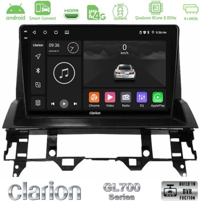 Clarion GL700 Series 8Core Android ClarionOS 4+64GB Mazda6 2002-2006 Navigation Multimedia Tablet 9" Με Carplay & Android Auto
