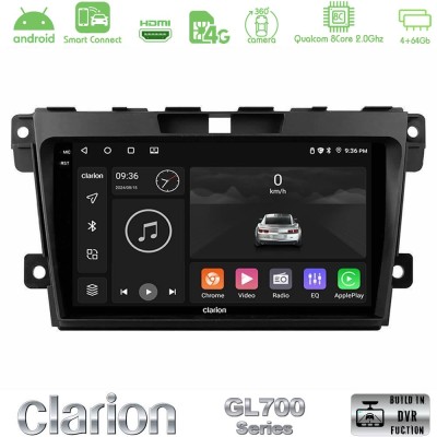 Clarion GL700 Series 8Core Android ClarionOS 4+64GB Mazda CX-7 2007-2011 Navigation Multimedia Tablet 9" Με Carplay & Android Au