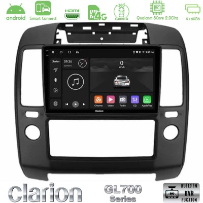 Clarion GL700 Series 8Core Android ClarionOS 4+64GB Nissan Navara Navigation Multimedia Tablet 9" Με Carplay & Android Auto