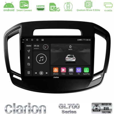 Clarion GL700 Series 8Core Android ClarionOS 4+64GB Opel Insignia 2014-2017 Navigation Multimedia Tablet 9" Με Carplay & Android