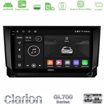 Clarion GL700 Series 8Core Android ClarionOS 4+64GB Seat Arona/Ibiza Navigation Multimedia Tablet 9" Με Carplay & Android Auto