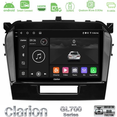 Clarion GL700 Series 8Core Android ClarionOS 4+64GB Suzuki Vitara 2015-2024 Navigation Multimedia Tablet 9" Με Carplay & Android