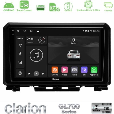 Clarion GL700 Series 8Core Android ClarionOS 4+64GB Suzuki Jimny 2018-2022 Navigation Multimedia Tablet 9" Με Carplay & Android 